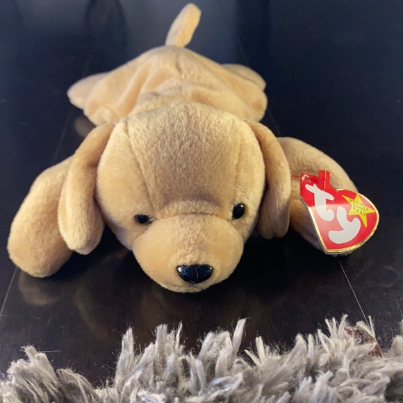 TRACKER THE BASSET HOUND & FETCH *RETIRED AND RARE TY BEANIE BABYS* - Picture 3 of 9